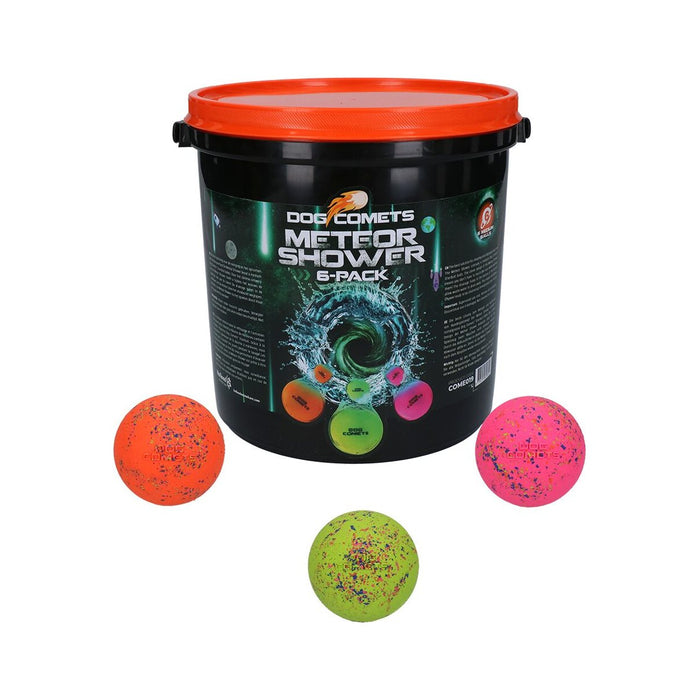 Dog Comets Meteor Shower: emmer met deksel en 6 gespikkelde Stardust-ballen maat M