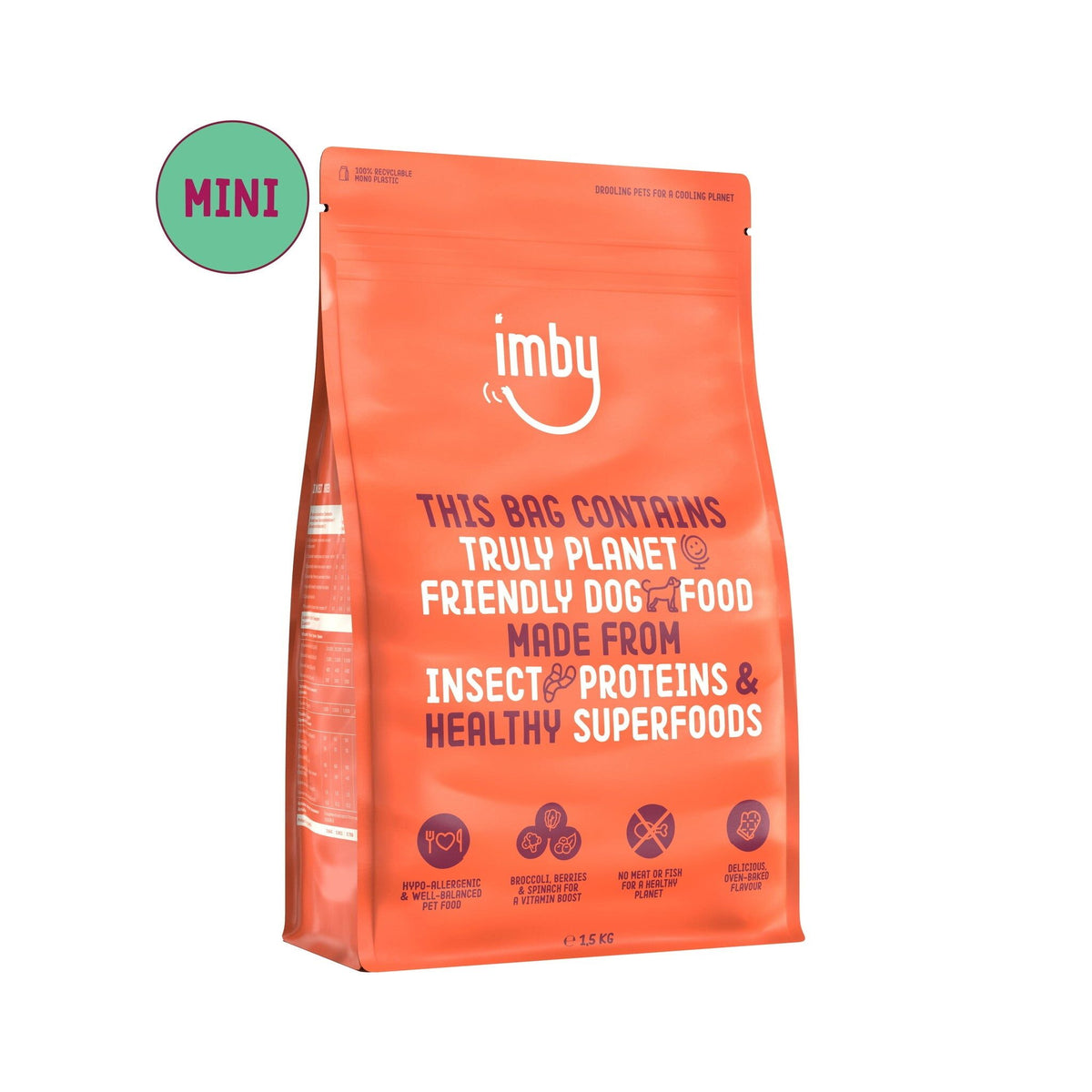 Imby Insecten Hondenbrokken Mini, zak van 1,5 kg, productfoto