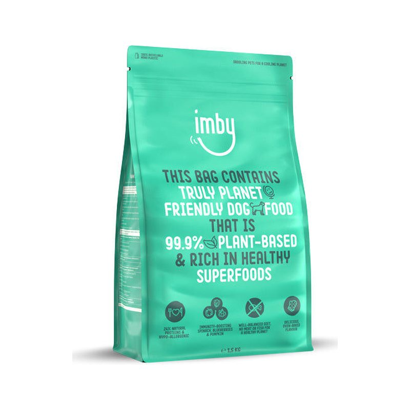 Imby Plantaardige Hondenbrokken Adult, zak van 1,5 kg, productfoto
