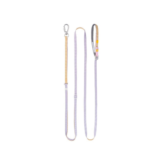 Multi-use Leash Thin — productfoto op witte achtergrond, kleur lavendel-mix