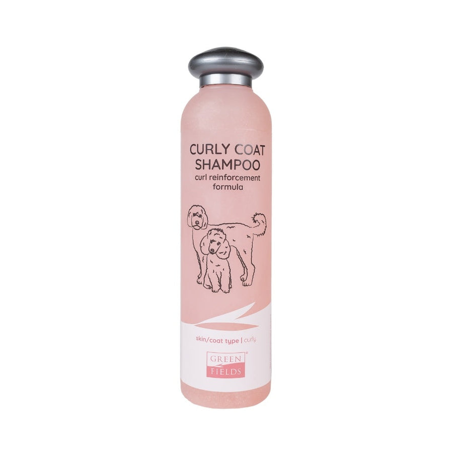 Greenfields Shampoo Curly Coat — productfoto op witte achtergrond