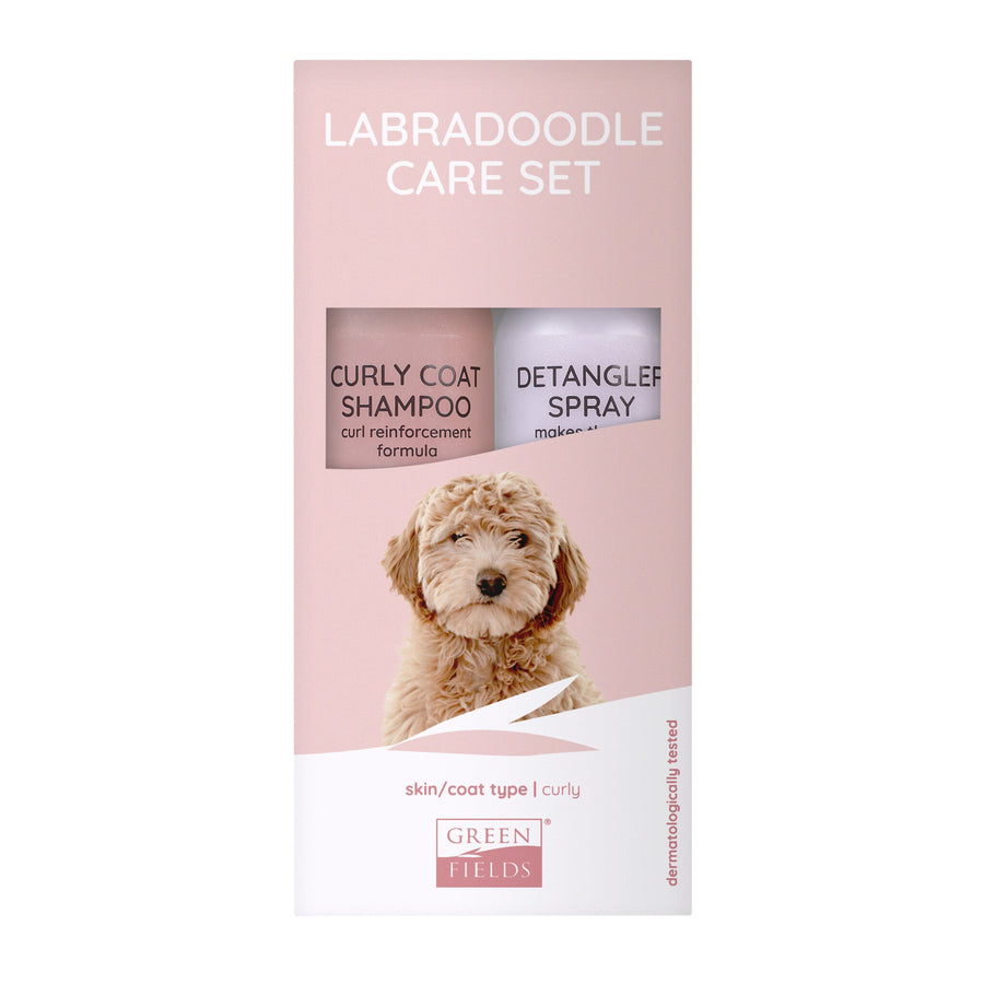 Greenfields Labradoodle Care Set — productfoto op witte achtergrond