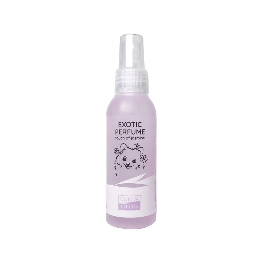 Greenfields Hondenparfum Exotic — productfoto op witte achtergrond