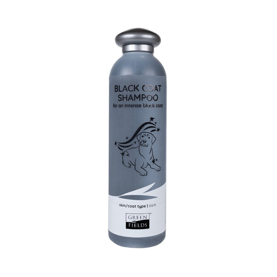 Greenfields Shampoo Black Coat — productfoto op witte achtergrond