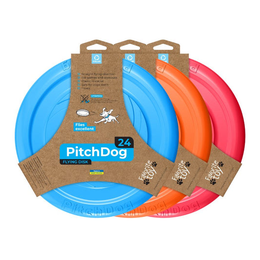 PitchDog Frisbee — productfoto op witte achtergrond