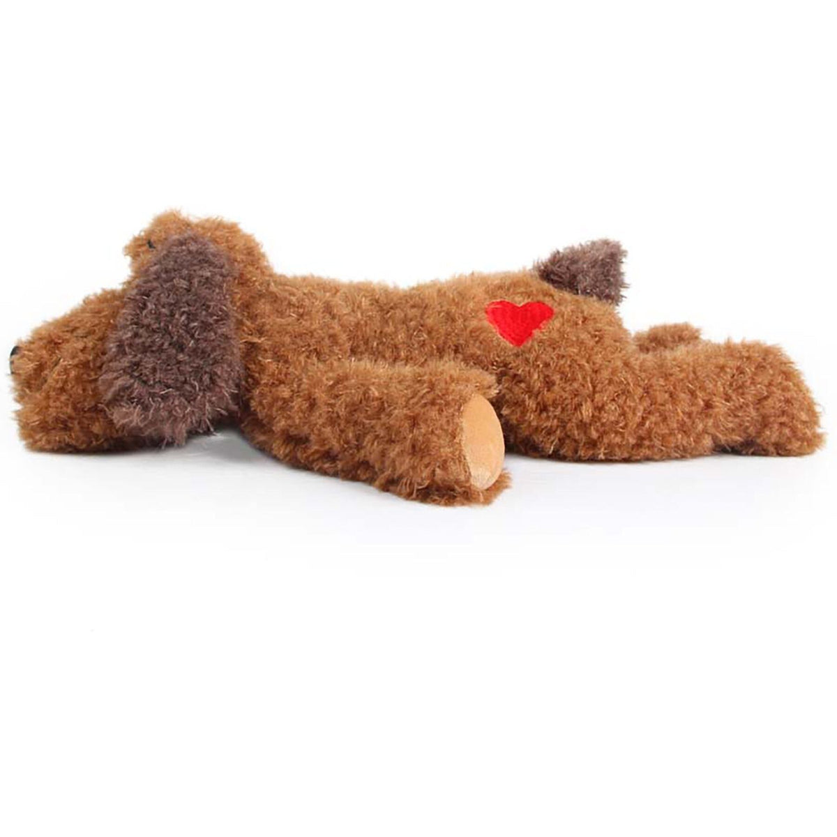 AFP Calm Paws knuffel van opzij, met het rode hartje op de rug