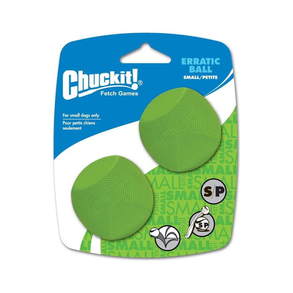 Chuckit! Erratic Bal maat S, verpakking met 2 ballen