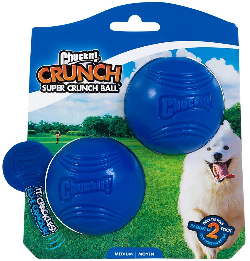 Chuckit! Super Crunch Bal maat M, verpakking met 2 ballen