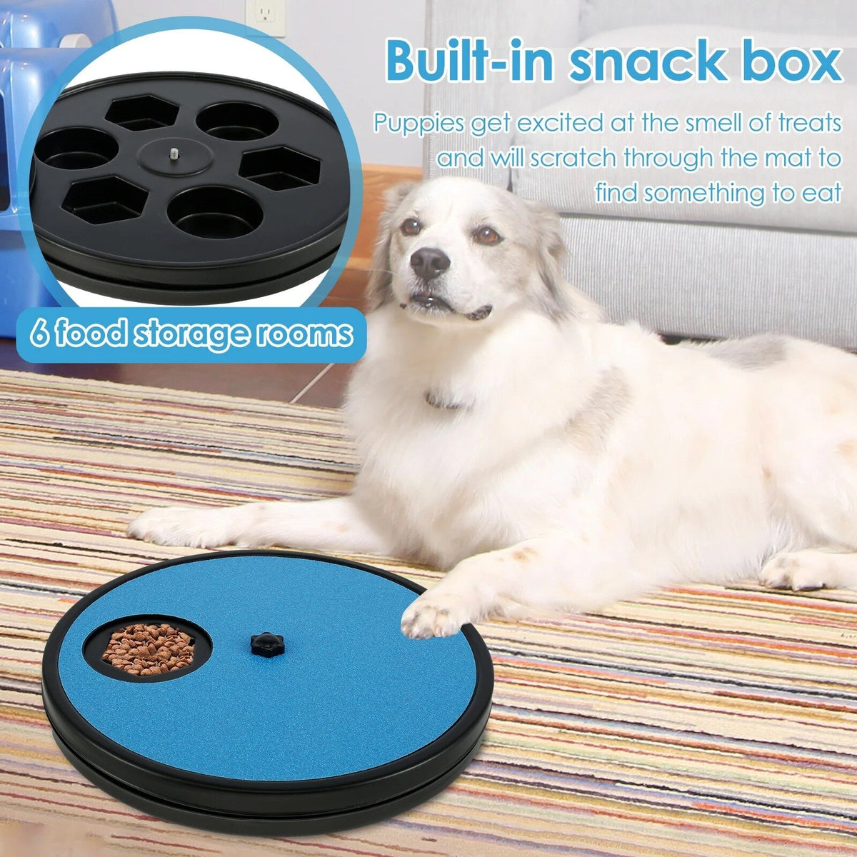 Puzzel Slow Feeder & Krabbord — product- en sfeerfoto 2