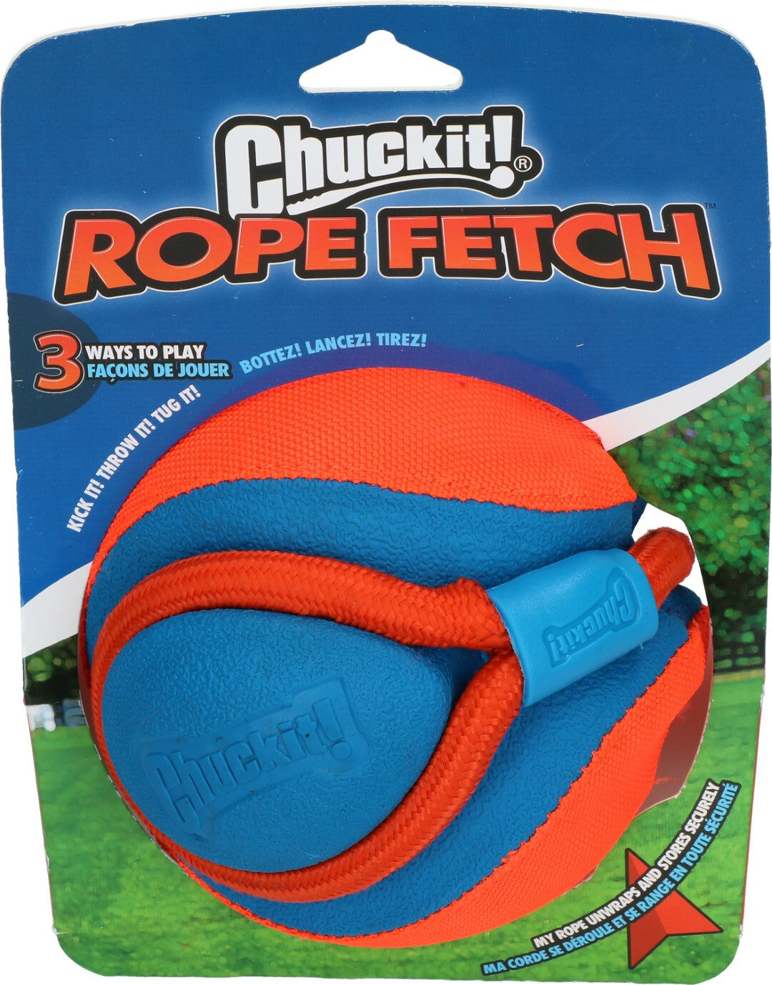 Chuckit! Rope Fetch werptouw in verpakking