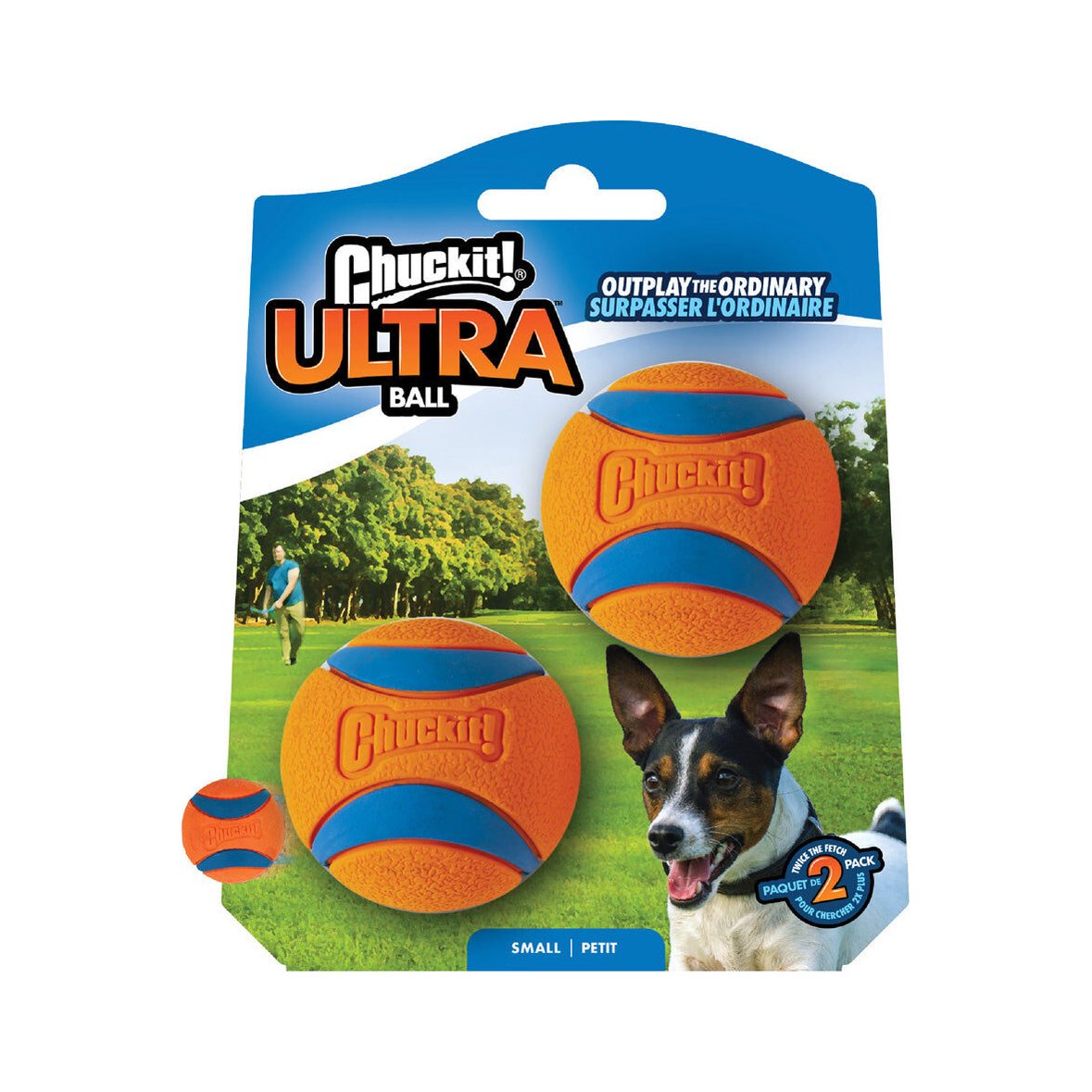 Chuckit! Ultra Ball maat S, verpakking met 2 ballen