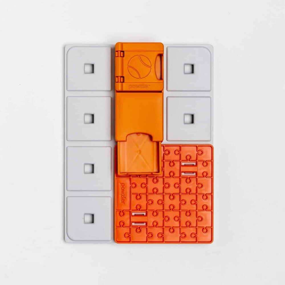 Pawzler Terra likmat samen met een Maya puzzelstuk op het basisbord