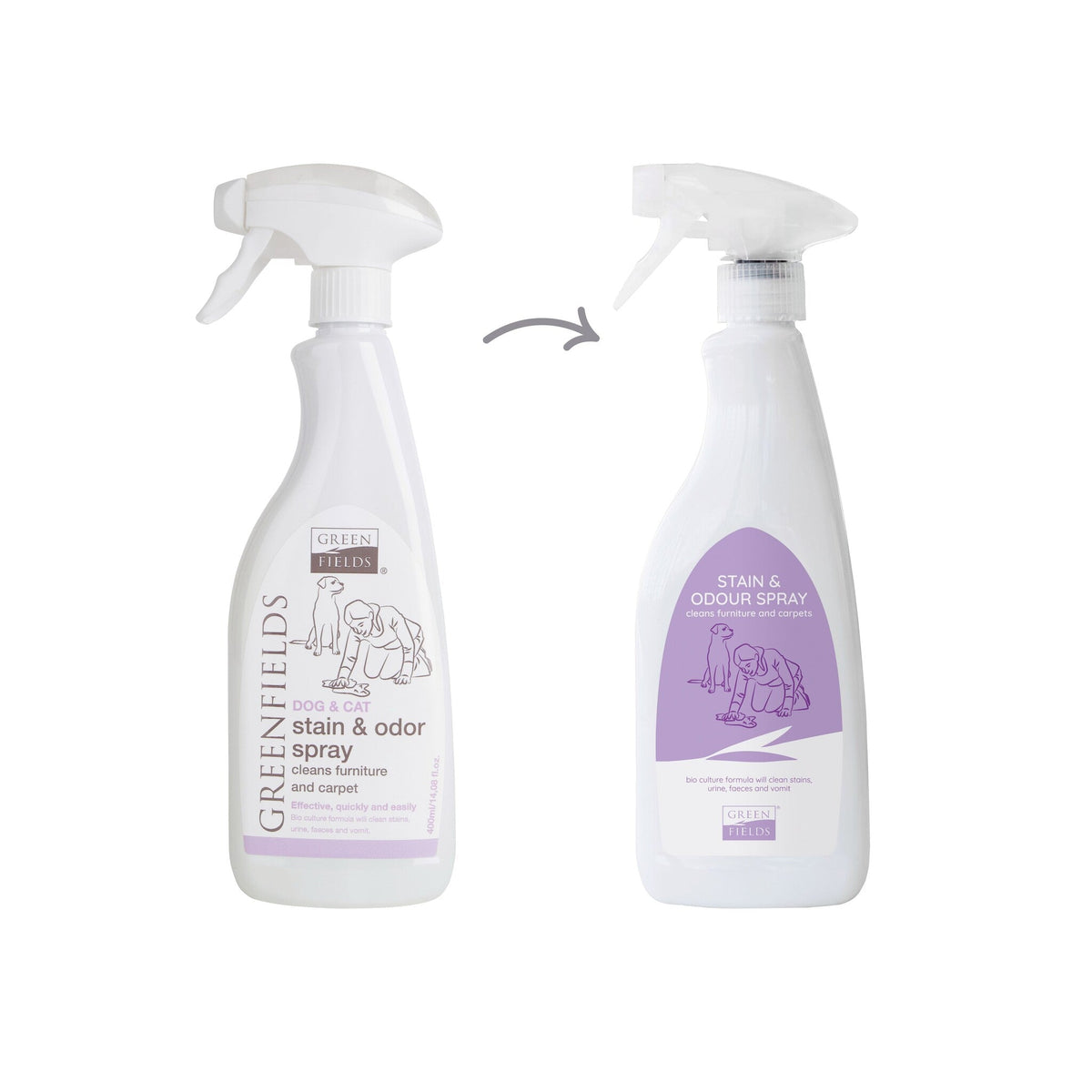 Greenfields Stain & Odor Spray — product- en sfeerfoto 4