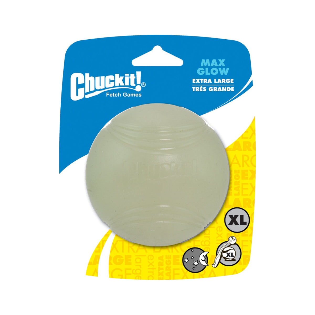 Chuckit! Max Glow lichtgevende bal maat XL, verpakking met 1 bal
