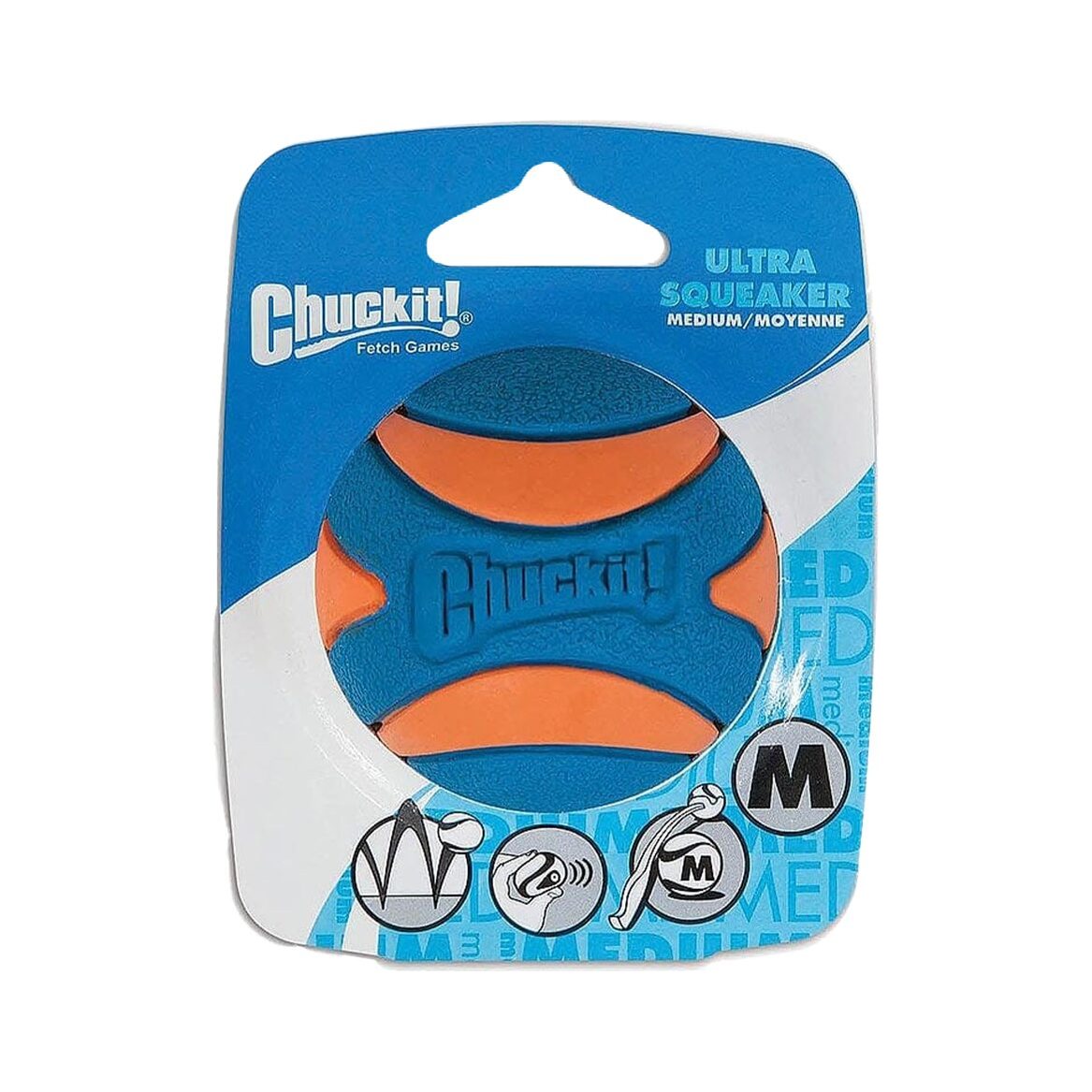 Chuckit! Ultra Squeaker Bal maat M, verpakking met 1 bal