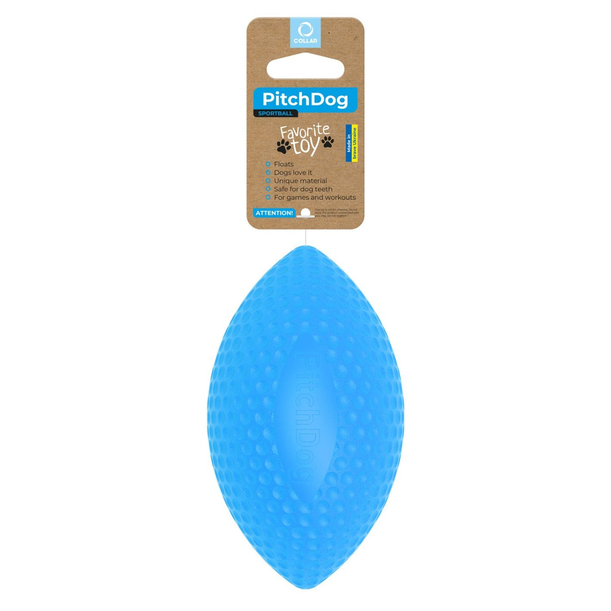 PitchDog Sportbal — product- en sfeerfoto 7, kleur blauw