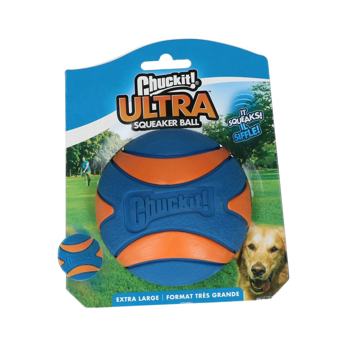 Chuckit! Ultra Squeaker Bal maat XL, verpakking met 1 bal