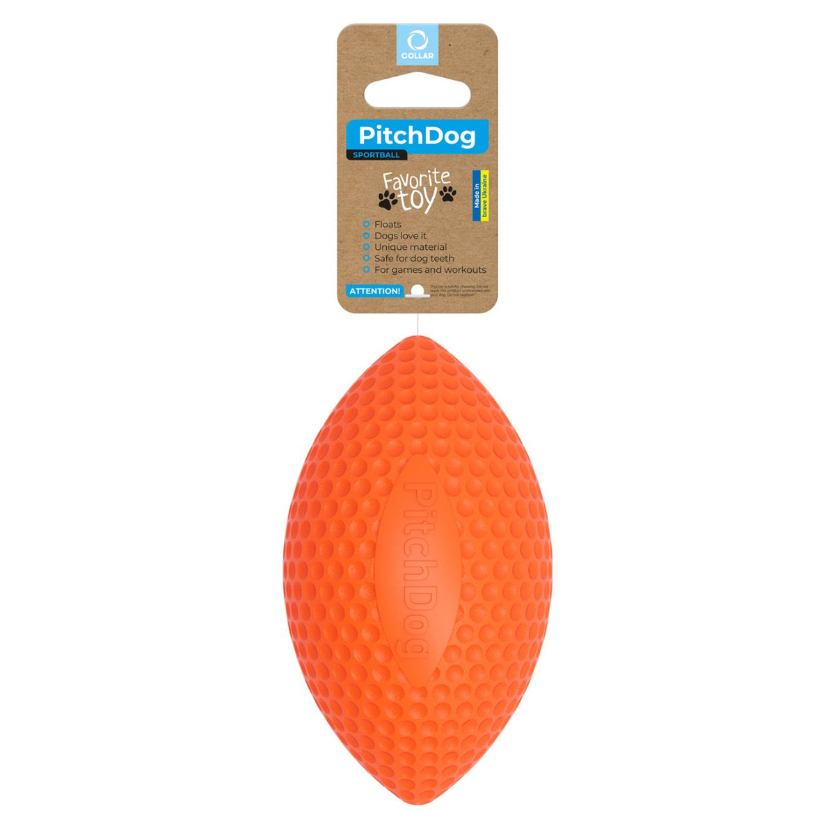 PitchDog Sportbal — product- en sfeerfoto 9, kleur oranje