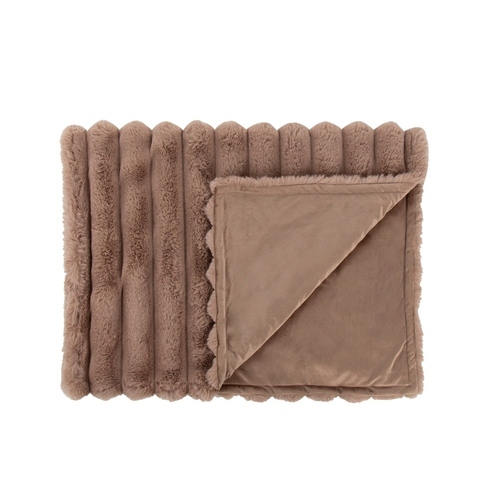 Scruffs Aspen Deken — product- en sfeerfoto 9, kleur taupe